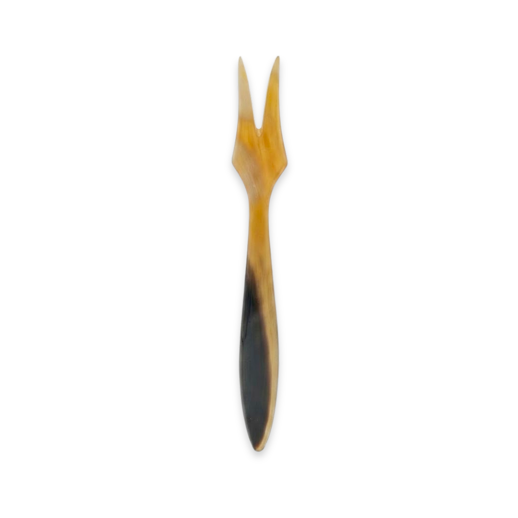 Horn Two-Prong Long Serving Fork